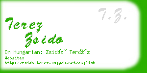 terez zsido business card